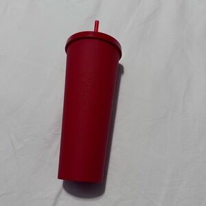 Starbucks Matte Red Tumbler with Lid